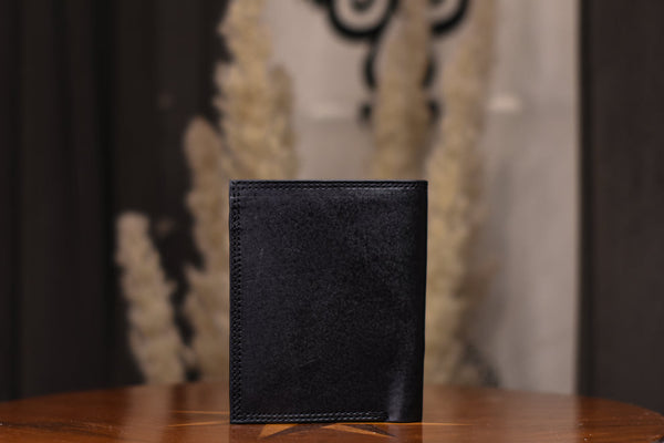 Black Multi Layer Leather Wallet