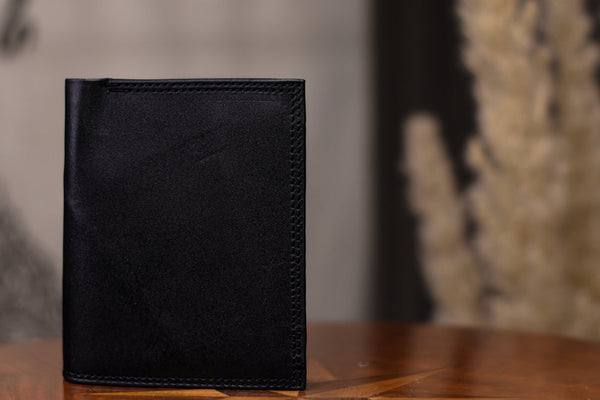 Black Multi Layer Leather Wallet