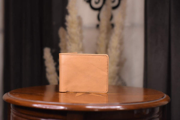 Cream Leather Wallet