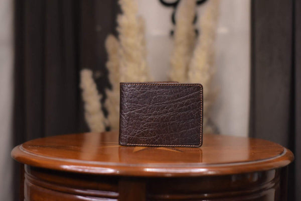 Buffalo Leather Brown Textured Wallet