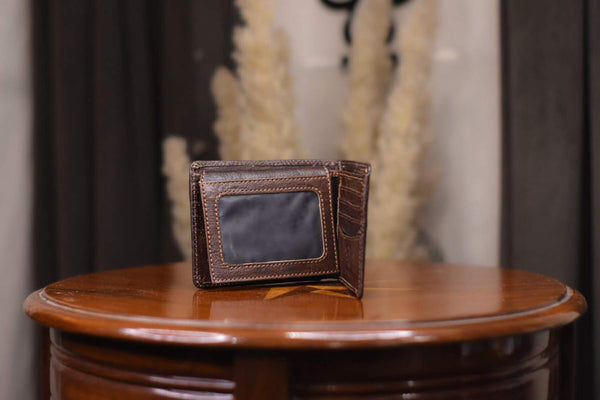 Buffalo Leather Brown Textured Wallet