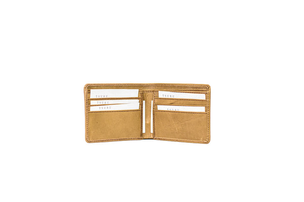 Plain Yellow Leather Wallet