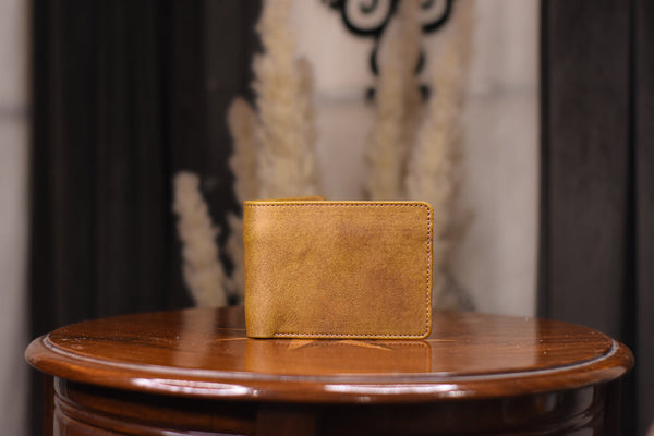 Tanned Yellow Leather Wallet