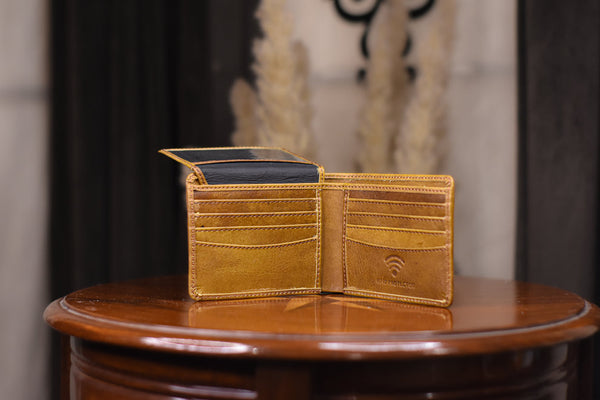 Tanned Yellow Leather Wallet