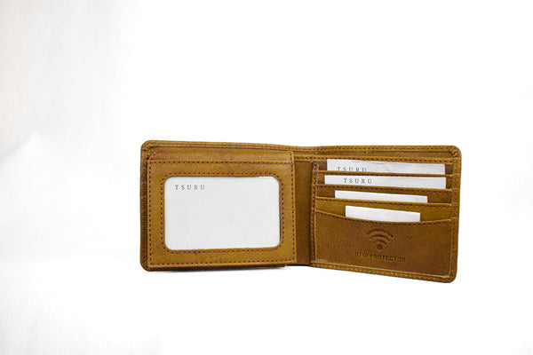 Tanned Yellow Leather Wallet